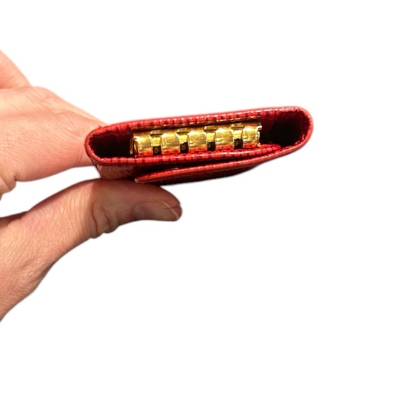 Louis Vuitton Saffiano LV Monogram 4 Key Case Key Holder Travel Case - Picture 5 of 8